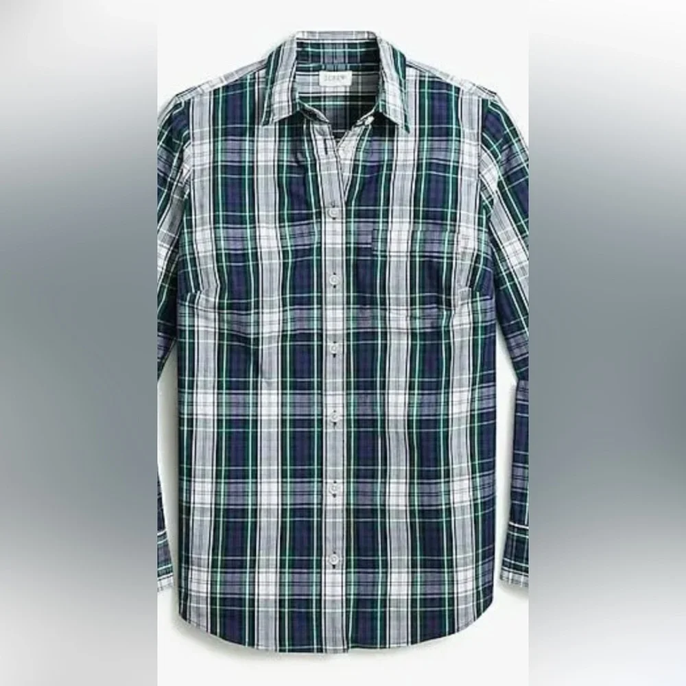 NWT J.Crew plaid shirt size XS